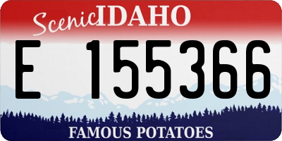 ID license plate E155366