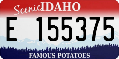 ID license plate E155375