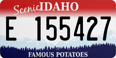 ID license plate E155427