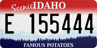 ID license plate E155444