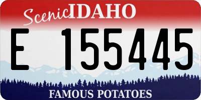 ID license plate E155445