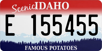 ID license plate E155455