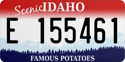 ID license plate E155461