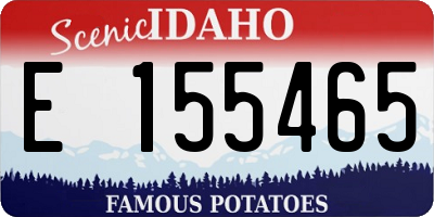 ID license plate E155465