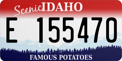 ID license plate E155470