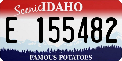 ID license plate E155482