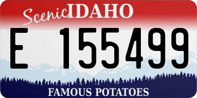 ID license plate E155499