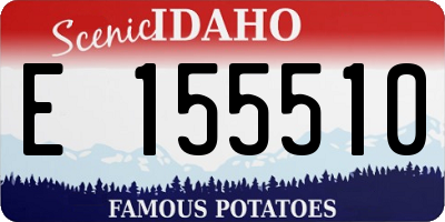 ID license plate E155510
