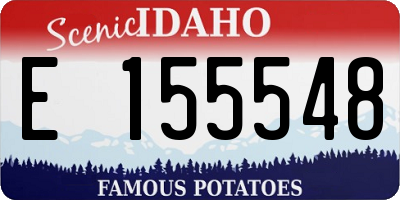 ID license plate E155548