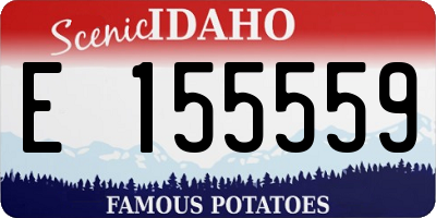 ID license plate E155559