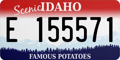 ID license plate E155571