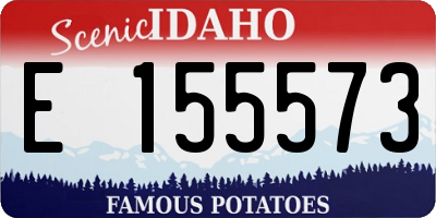 ID license plate E155573