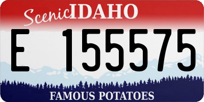 ID license plate E155575