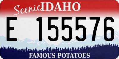 ID license plate E155576