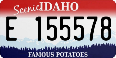 ID license plate E155578
