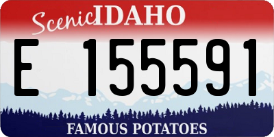 ID license plate E155591