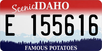 ID license plate E155616
