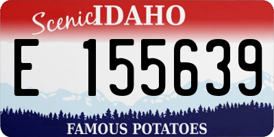 ID license plate E155639