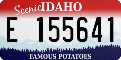 ID license plate E155641
