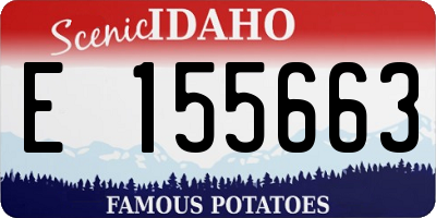 ID license plate E155663