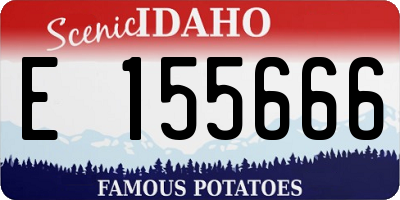 ID license plate E155666