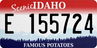 ID license plate E155724