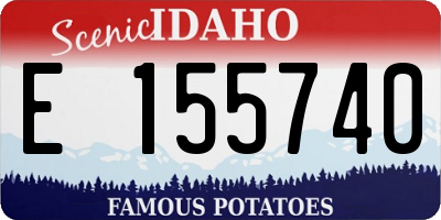 ID license plate E155740