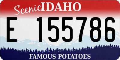ID license plate E155786
