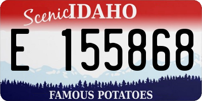 ID license plate E155868