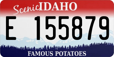 ID license plate E155879
