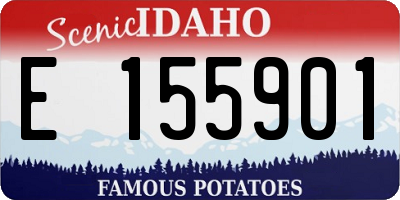 ID license plate E155901