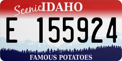 ID license plate E155924