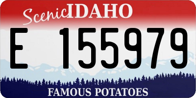 ID license plate E155979
