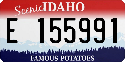 ID license plate E155991