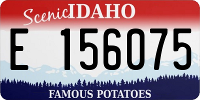 ID license plate E156075