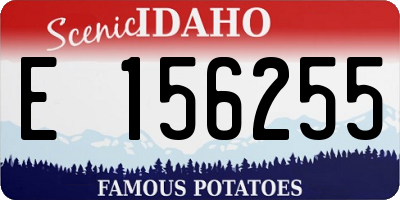 ID license plate E156255