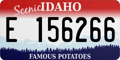 ID license plate E156266
