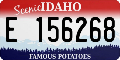 ID license plate E156268