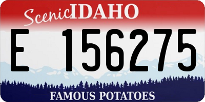 ID license plate E156275