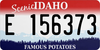 ID license plate E156373
