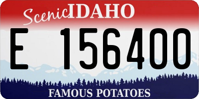 ID license plate E156400