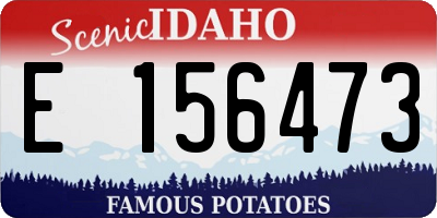 ID license plate E156473