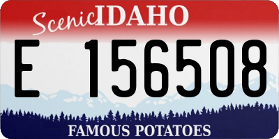 ID license plate E156508