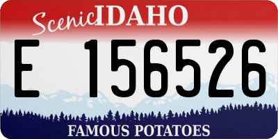 ID license plate E156526