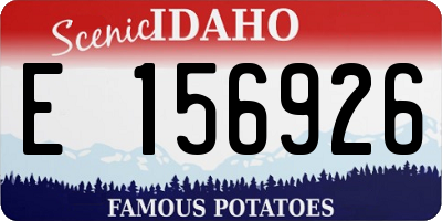 ID license plate E156926