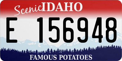 ID license plate E156948