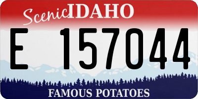 ID license plate E157044
