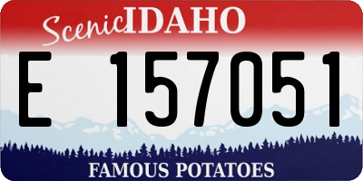 ID license plate E157051