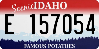 ID license plate E157054