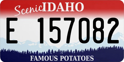 ID license plate E157082